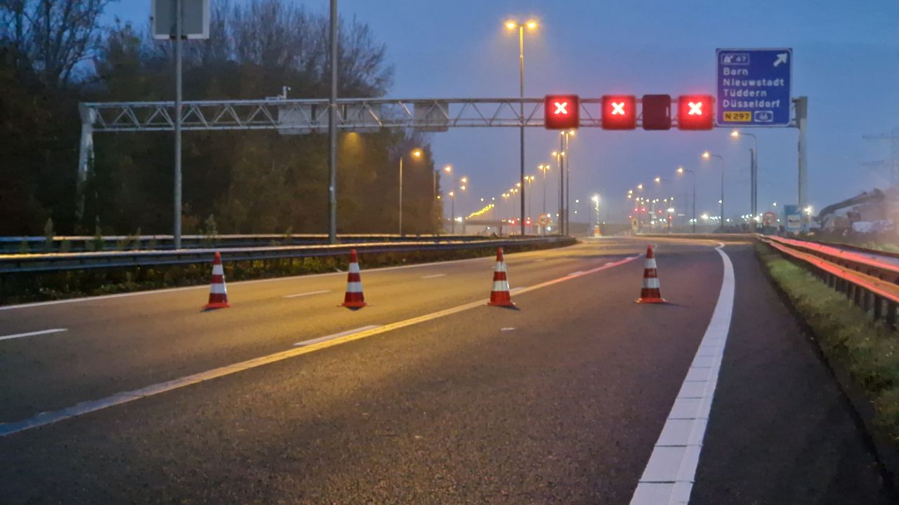 Komende week nachtelijke afsluitingen op A2 tussen Born en Urmond door onderhoudswerkzaamheden