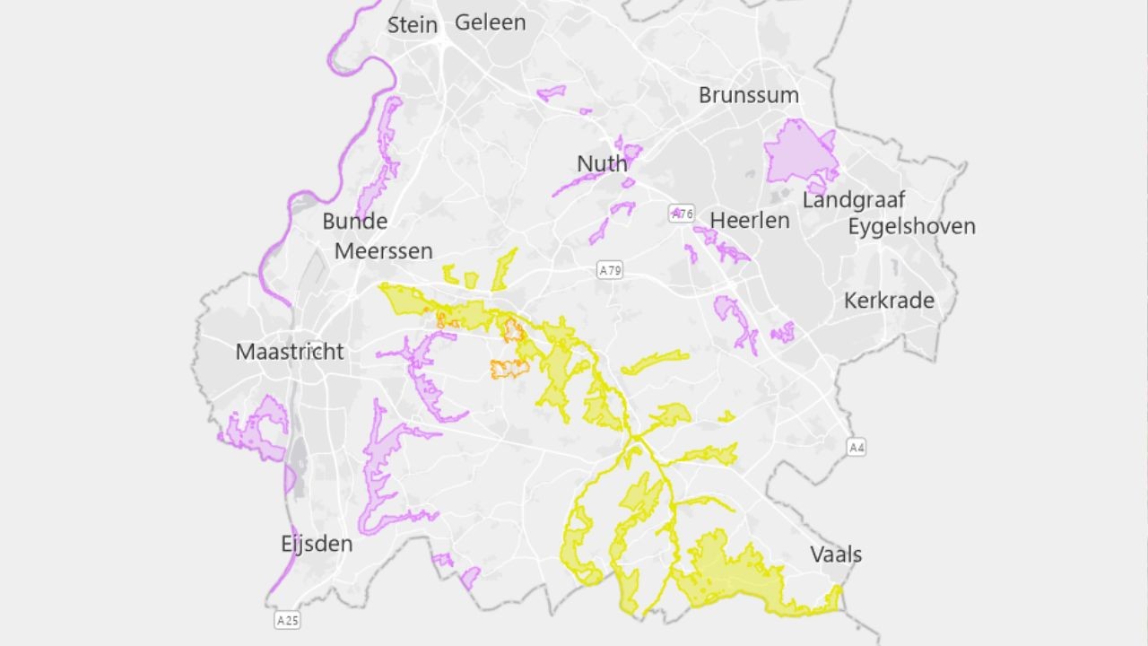 Kaartje natura2000gebieden stikstof